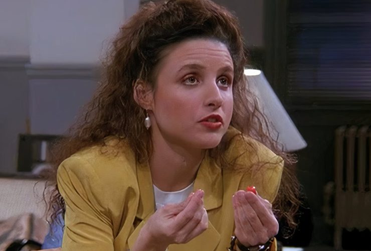 Por que Elaine está faltando em dois episódios de Seinfeld na 4ª temporada