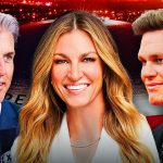 Super Bowl 2025 cast members Kevin Burkhardt, Erin Andrews, Tom Brady