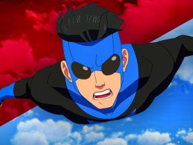 Invincible Mark Grayson flying