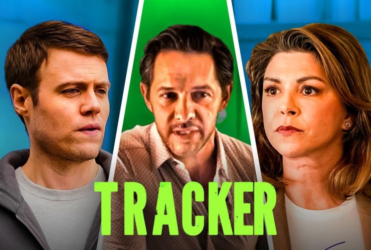 Tracker Season 2 Episode 11 cast members Amy Pietz, Michael Rady, Reilly Dolman