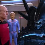 Um crossover de Star Trek cancelado colocou a equipe da próxima geração contra o Xenomorphs de Alien