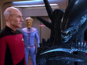 Um crossover de Star Trek cancelado colocou a equipe da próxima geração contra o Xenomorphs de Alien